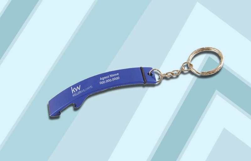 Keller Williams Real Estate Bottle Opener - KW personalized promotional products | Sparkprint.com