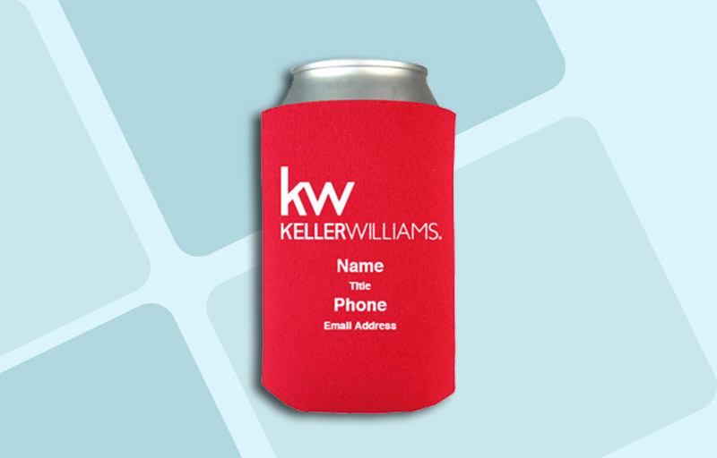 Keller Williams Real Estate Economy Can Coolers - KW personalized promotional products | Sparkprint.com