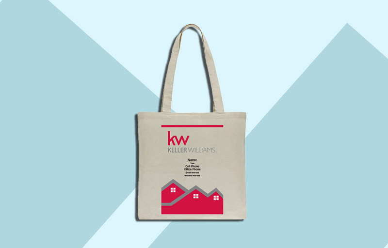 Keller Williams Real Estate Tote Bags - KW personalized promotional products | Sparkprint.com