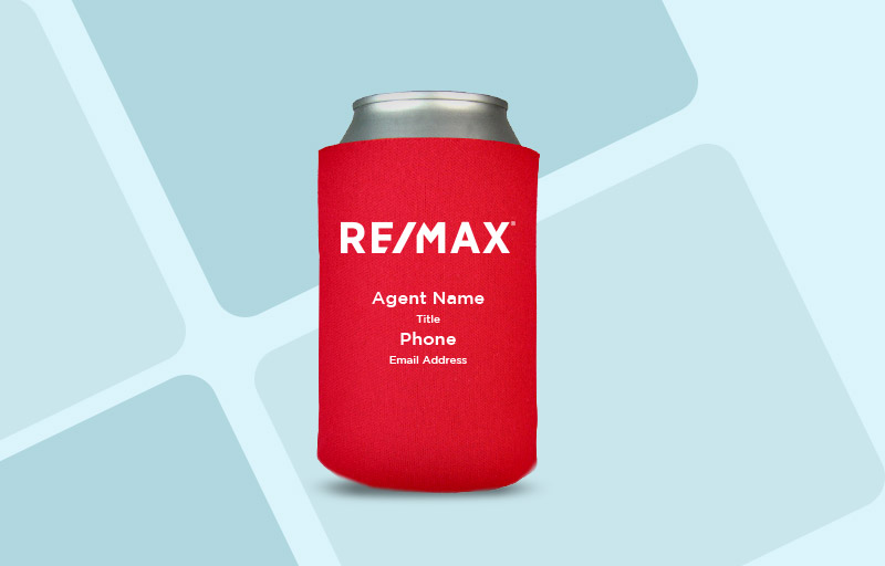 RE/MAX Real Estate Economy Can Coolers - RE/MAX personalized promotional products | Sparkprint.com