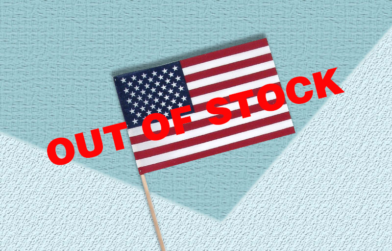 American Stick Cotton Flags