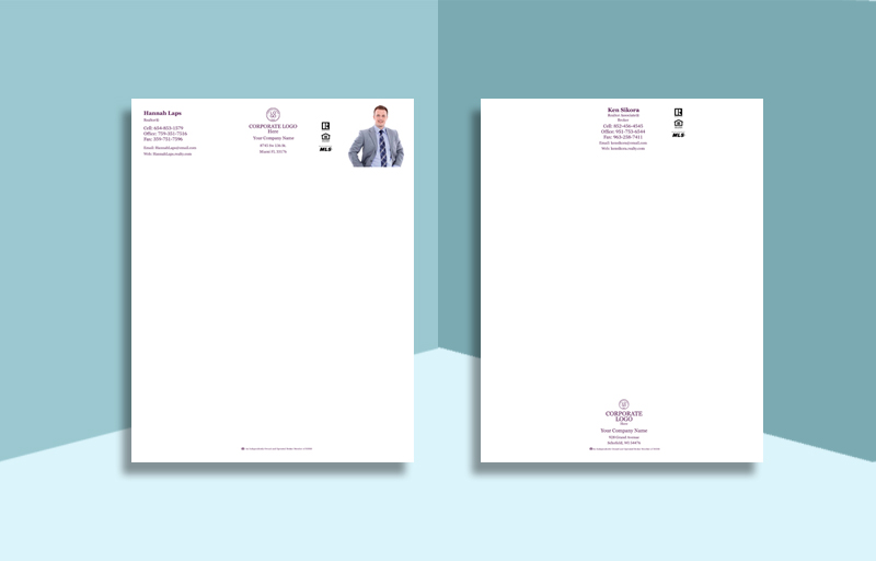 Berkshire Hathaway Real Estate real estate letterhead and stationery for agents