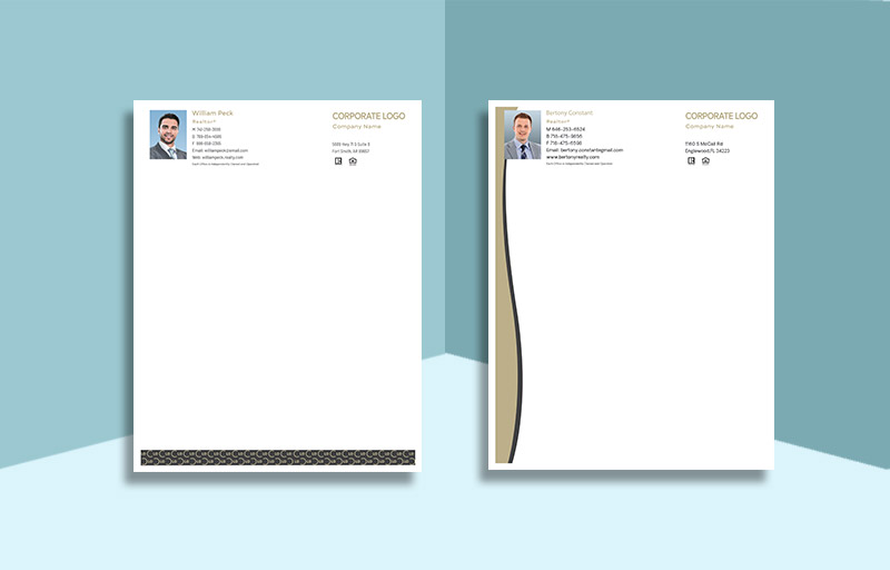 Century 21 Real Estate real estate letterhead and stationery for agents