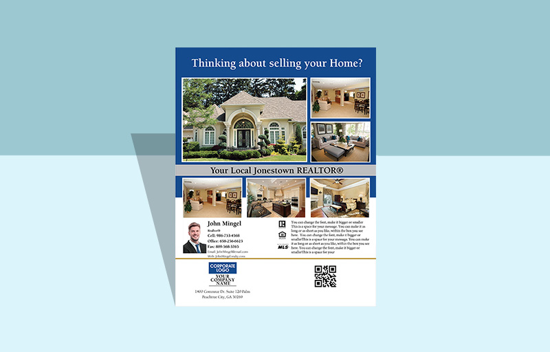 Coldwell Banker Real Estate Flyers and Brochures - Coldwell Banker one-sided flyer templates for open houses and marketing | SparkPrint.com