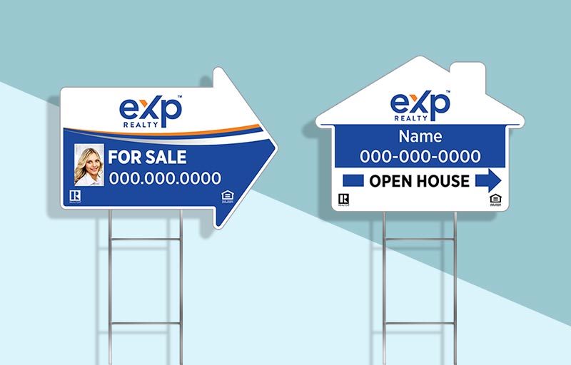 eXp Realty Real Estate Corrugated Yard Sign & Stakes -  real estate signs | Sparkprint.com