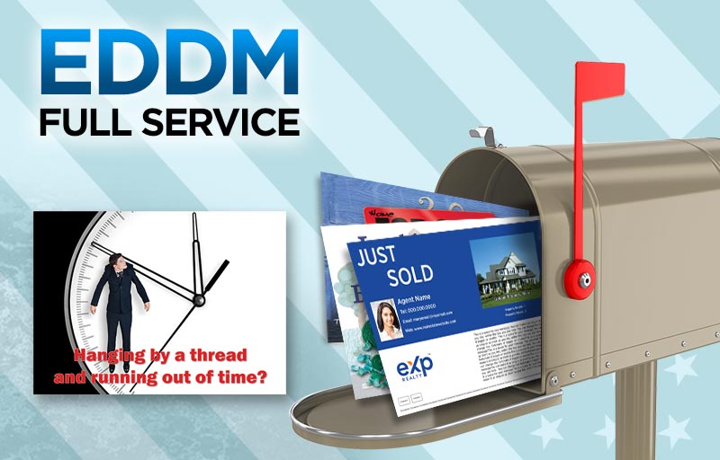 eXp Realty Real Estate Full Service EDDM Postcards -  personalized Every Door Direct Mail Postcards printed and delivered to USPS | Sparkprint.com
