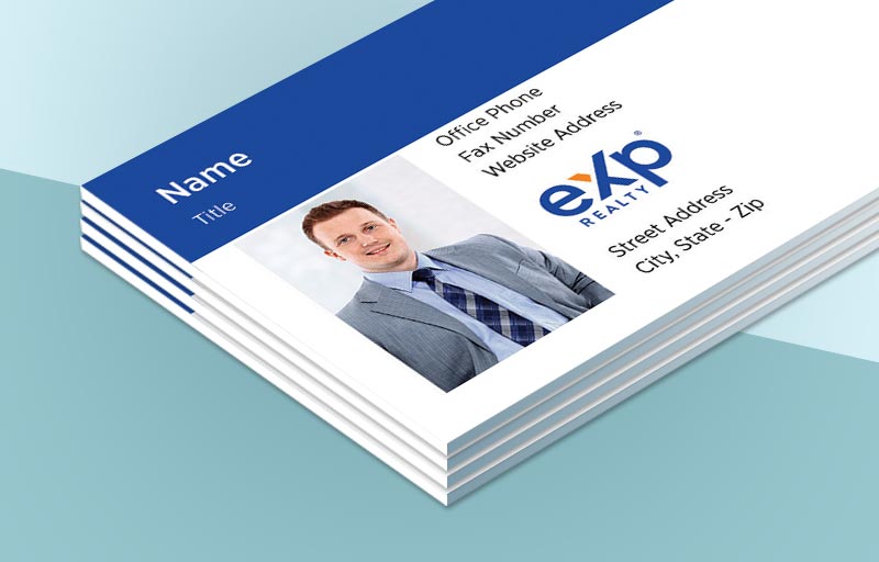 eXp Realty Real Estate Ultra Thick Business Cards -  Thick Stock & Matte Finish Business Cards for Realtors | Sparkprint.com