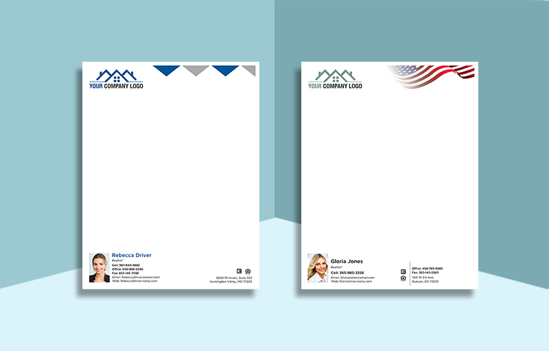 Real Estate real estate letterhead and stationery for agents