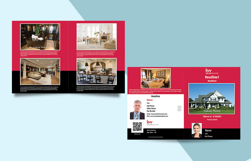 Keller Williams Real Estate Flyers and Brochures - KW four-sided flyer templates for open houses and marketing | Sparkprint.com