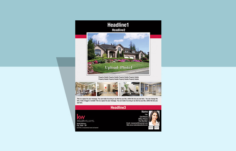Keller Williams Real Estate Flyers and Brochures - KW one-sided flyer templates for open houses and marketing | Sparkprint.com