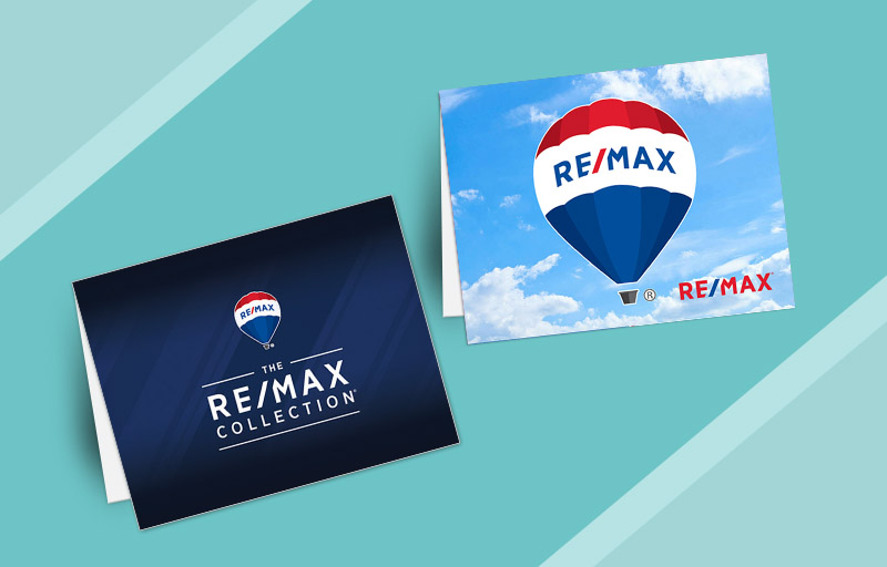 RE/MAX Real Estate Blank Folded Note Cards - RE/MAX stationery | Sparkprint.com