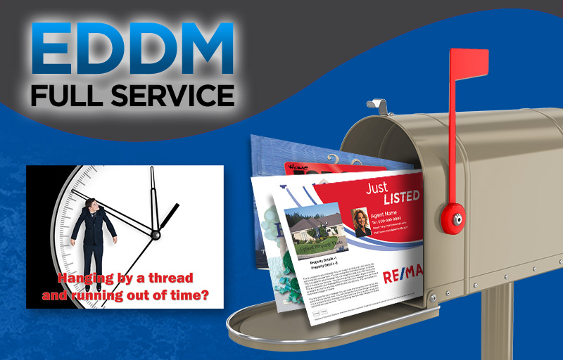 RE/MAX Real Estate Full Service EDDM Postcards - RE/MAX  personalized Every Door Direct Mail Postcards printed and delivered to USPS | Sparkprint.com