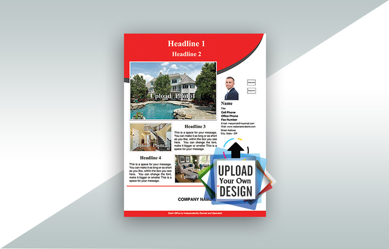Keller Williams Real Estate Upload Flyers - Glossy, Thick, Online