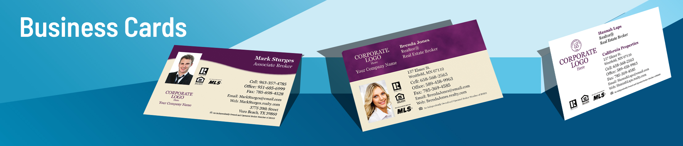 Berkshire Hathaway Real Estate   Business Cards | Sparkprint.com