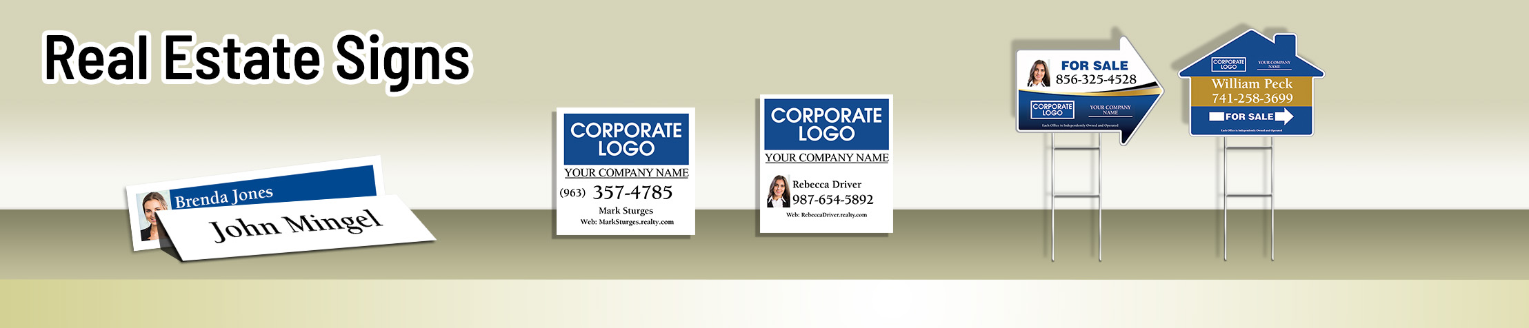 Coldwell Banker Real Estate Signs - Coldwell Banker  real estate signs - H-Frame Units, Directional Signs, A-Frame Units, Yard Post and Panel | SparkPrint.com