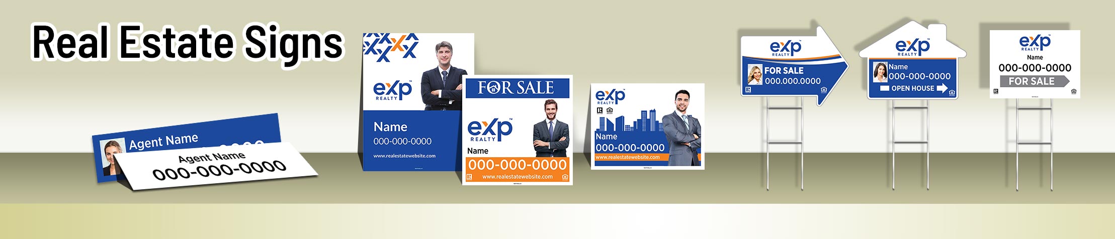eXp Realty Real Estate Signs -  real estate signs - H-Frame Units, Directional Signs, A-Frame Units, Yard Post and Panel | Sparkprint.com