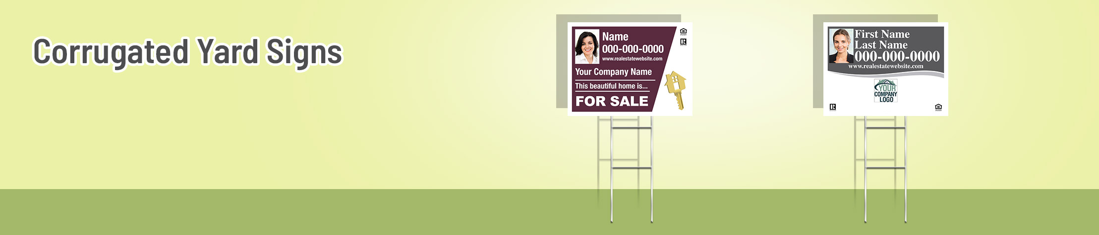 Independent Realtor Real Estate Corrugated Yard Signs - IR real estate signs | Sparkprint.com