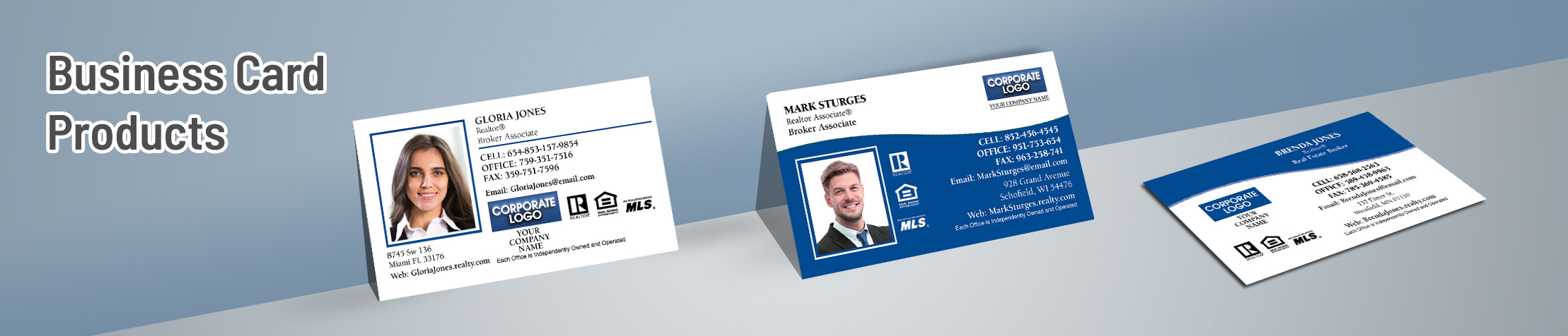 Coldwell Banker Real Estate Business Card Products - Unique, Custom Business Cards Printed on Quality Stock with Creative Designs for Realtors | Sparkprint.com