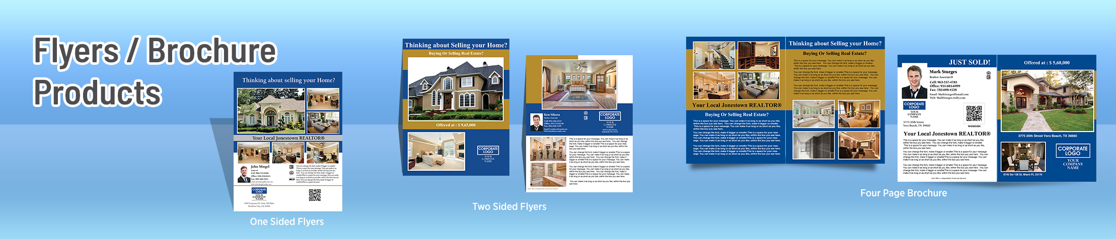 Coldwell Banker Real Estate Flyers and Brochures - Coldwell Banker flyer and brochure templates for open houses and marketing | SparkPrint.com