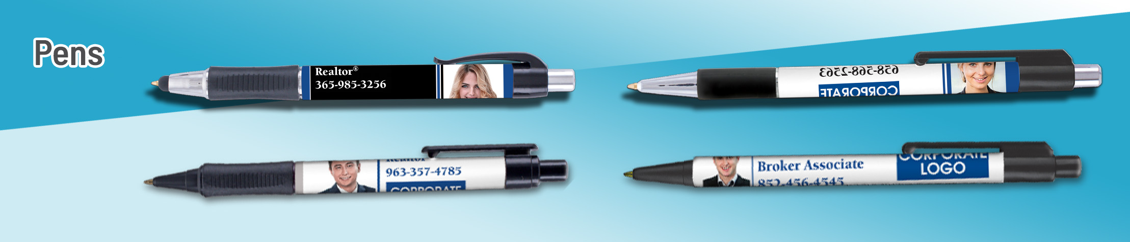 Coldwell Banker Real Estate Pens - CB personalized realtor promotional products | Sparkprint.com