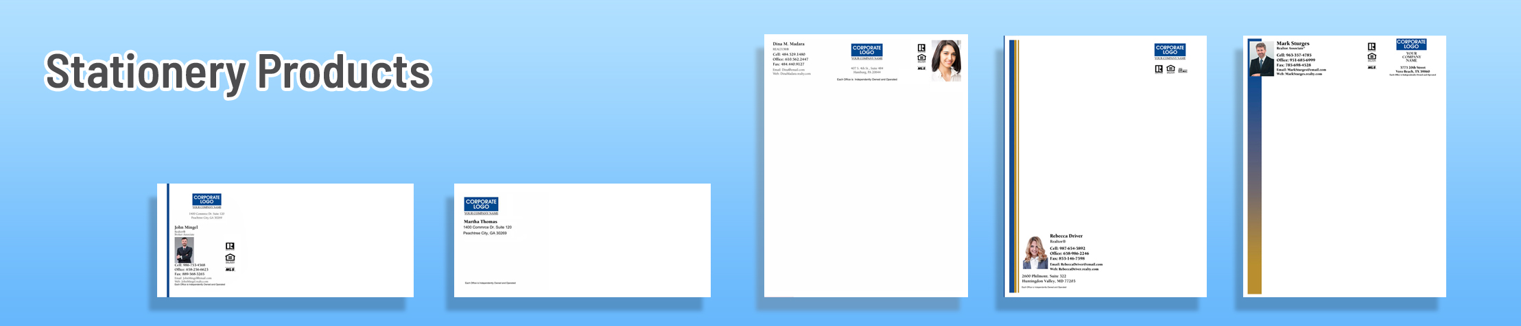 Coldwell Banker Real Estate Stationery Products - Coldwell Banker - Custom Letterhead & Envelopes Stationery Products for Realtors | SparkPrint.com