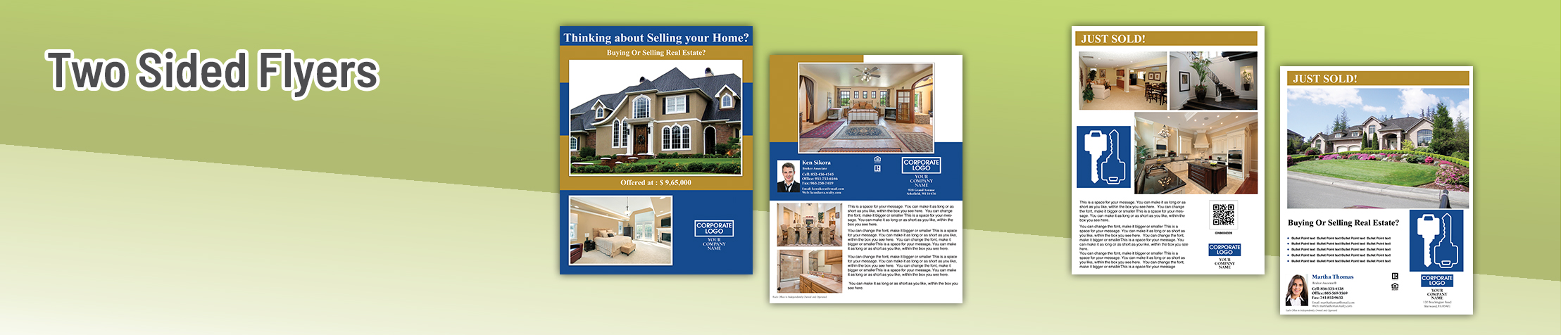 Coldwell Banker Real Estate Flyers and Brochures - Coldwell Banker two-sided flyer templates for open houses and marketing | SparkPrint.com