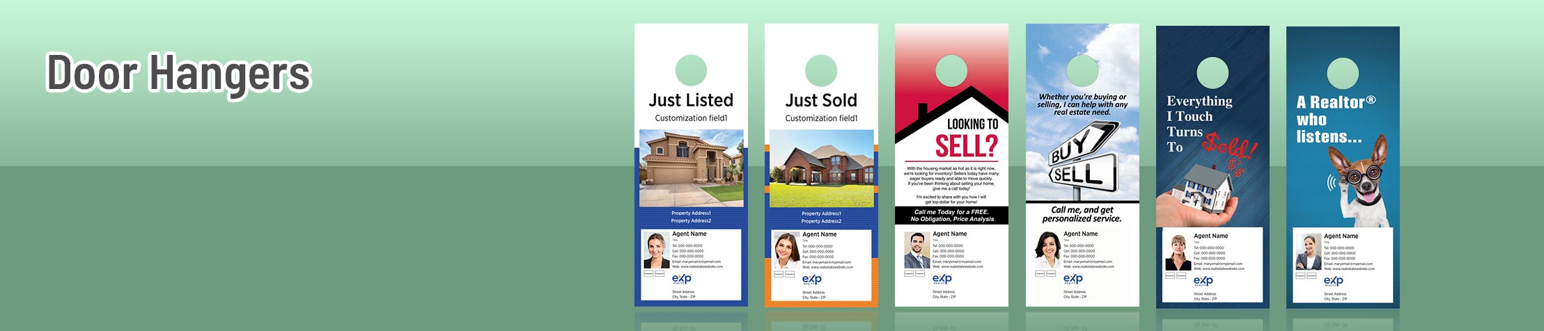 eXp Realty approved door hangers | sparkprint.com