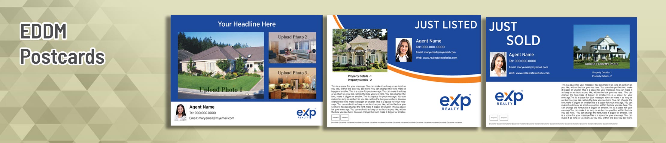 eXp Realty Real Estate EDDM Postcards -  personalized Every Door Direct Mail Postcards | Sparkprint.com