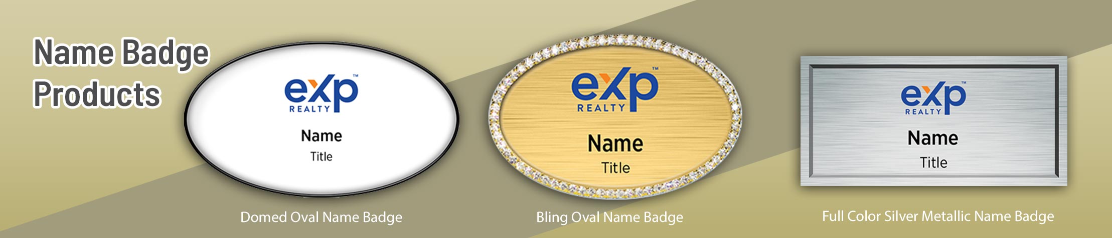 eXp Realty Real Estate Name Badge Products -  Name Tags for Realtors | Sparkprint.com