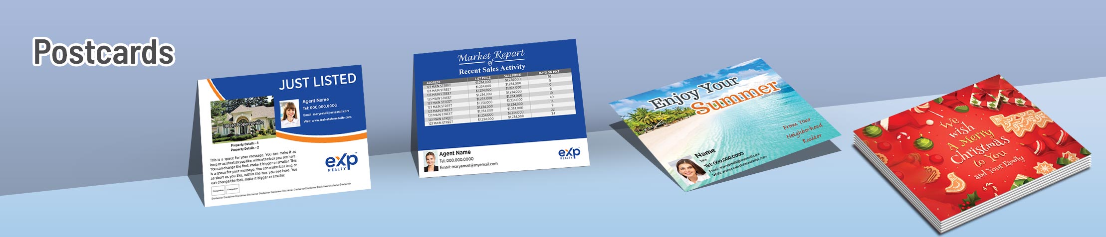 eXp Realty Real Estate Postcards -  postcard templates and direct mail postcard mailing services | Sparkprint.com
