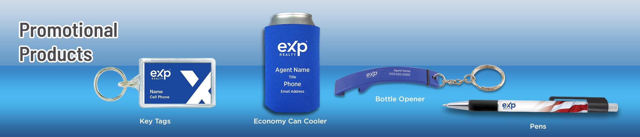 eXp Realty Real Estate Promotional Products -  personalized promotional pens, key chains, tote bags, flashlights, mugs | Sparkprint.com