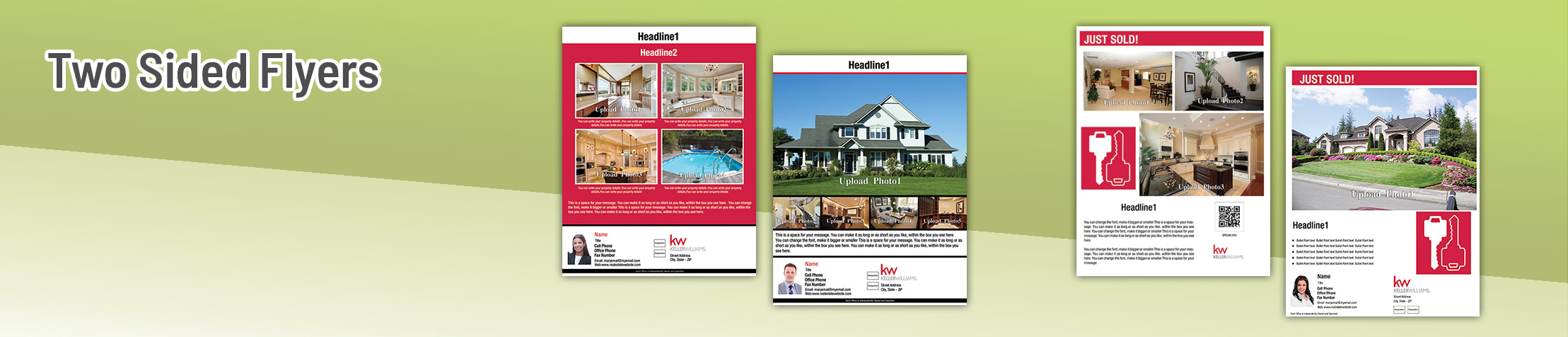 Keller Williams Real Estate Flyers and Brochures - KW two-sided flyer templates for open houses and marketing | Sparkprint.com