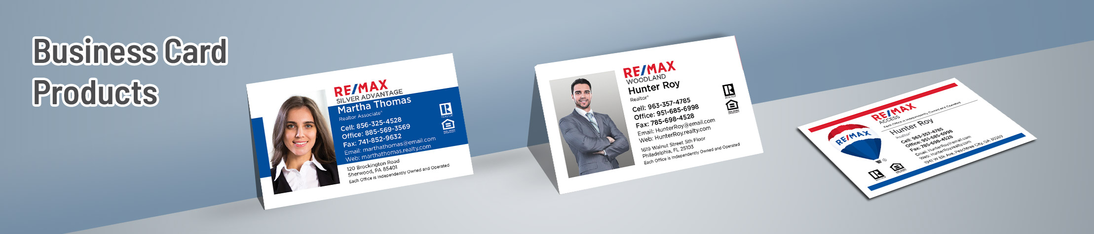 RE/MAX Real Estate Business Card Products - Unique, Custom Business Cards Printed on Quality Stock with Creative Designs for Realtors | Sparkprint.com