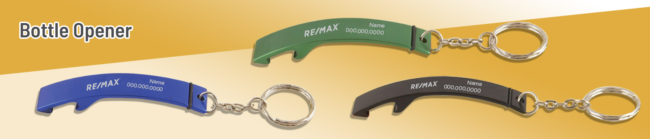 RE/MAX Real Estate Bottle Opener - RE/MAX personalized realtor promotional products | Sparkprint.com