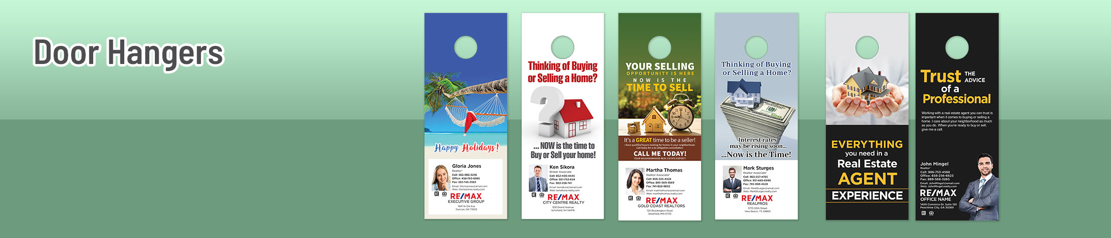 RE/MAX Real Estate Door Hangers - RE/MAX Door Knockers for Realtors | Sparkprint.com