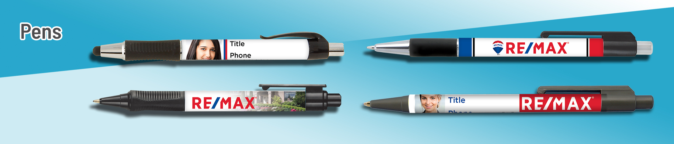 RE/MAX Real Estate Pens - RE/MAX  personalized realtor promotional products | Sparkprint.com