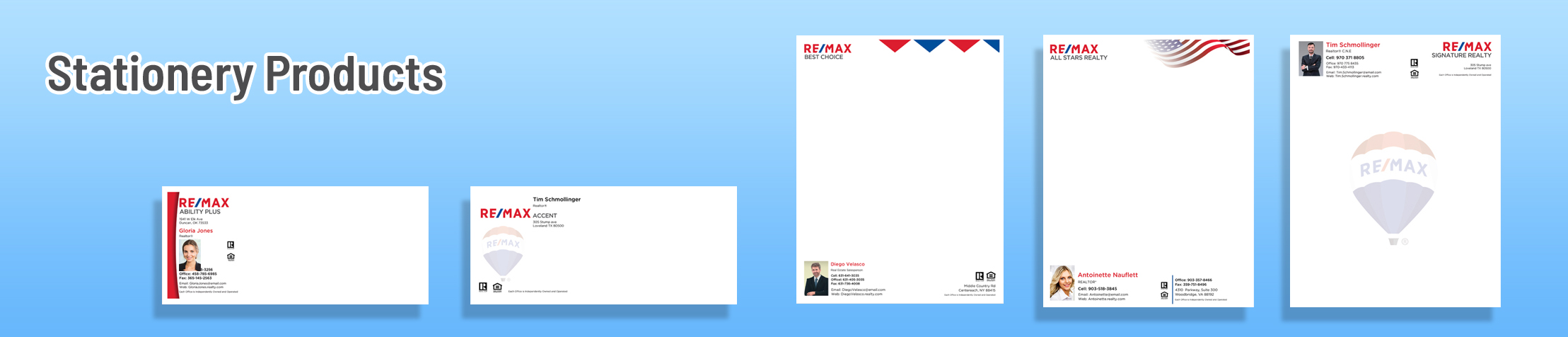 RE/MAX Stationery Products | Saprkprint.com