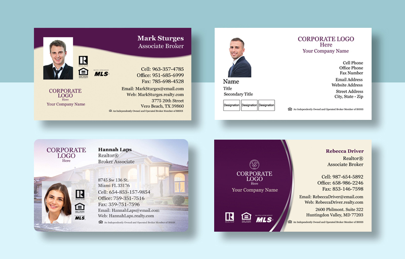 Custom Berkshire Hathaway Business Cards for Realtors | Sparkprint.com