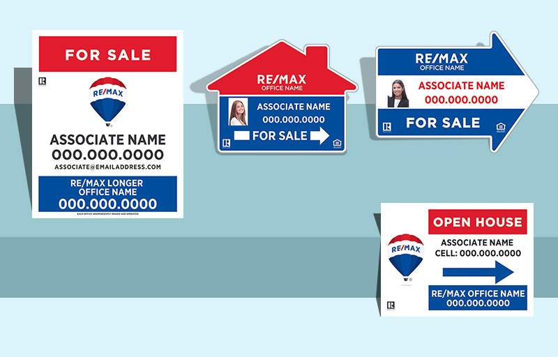 RE/MAX Real Estate Sign Panels - RE/MAX real estate signs | Sparkprint.com